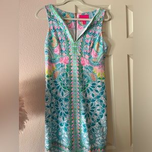 Lily Pulitzer shift dress, size 4, worn once, excellent condition